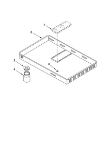 Burner Box Assembly Diagram and Parts List for JED7430AAB14  Jenn-Air Cooktop