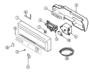 CONTROL PANEL Diagram and Parts List for PDB2420BWE  Maytag Dishwasher