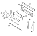 CONTROL PANEL Diagram and Parts List for MER6750ACQ  Maytag Microwave Oven Combo