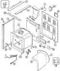 BODY Diagram and Parts List for MER6750ACQ  Maytag Microwave Oven Combo