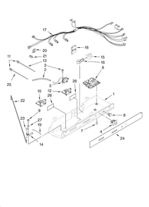 Control Parts Diagram and Parts List for MSD2576VEW00  Maytag Refrigerator