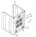 CABINET - REAR Diagram and Parts List for MDE7500AYW  Maytag Dryer