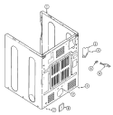 CABINET - REAR Diagram and Parts List for MDG9360BWW  Maytag Dryer