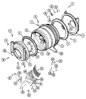 TUMBLER Diagram and Parts List for LSE7806BCE  Maytag Washer Dryer Combo