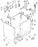 CABINET Diagram and Parts List for LSE7806BCE  Maytag Washer Dryer Combo