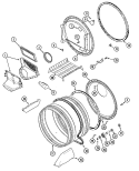 TUMBLER Diagram and Parts List for MDG6200AWQ  Maytag Dryer
