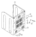 CABINET - REAR Diagram and Parts List for MDG8757AWQ  Maytag Dryer