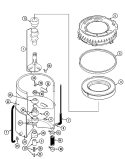 TUB Diagram and Parts List for LAT9606BGE  Maytag Washer