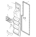 FREEZER INNER DOOR Diagram and Parts List for AZ2727GIHB  Maytag Refrigerator