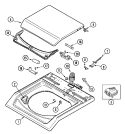TOP Diagram and Parts List for MAV7600BGW  Maytag Washer