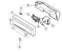 CONTROL PANEL Diagram and Parts List for DWC7302ABB  Maytag Dishwasher