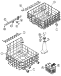 Part Location Diagram of 99001521 Whirlpool USE WPL W10139223