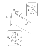 FREEZER OUTER DOOR Diagram and Parts List for PTB1551FRW  Maytag Refrigerator
