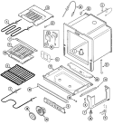 OVEN / BASE Diagram and Parts List for JES8850AAQ  Jenn-Air Range
