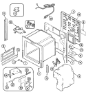 BODY Diagram and Parts List for JES8850ACB  Jenn-Air Range