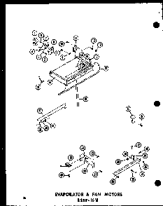Section 2 Diagram and Parts List for ESRC316B-L-P73500-1WL  Amana Refrigerator