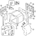 BODY Diagram and Parts List for JES9750AAB  Jenn-Air Range