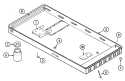 BURNER BOX ASSY. Diagram and Parts List for JED8345ADW  Jenn-Air Cooktop