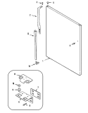FRESH FOOD OUTER DOOR Diagram and Parts List for MTB1956FEQ  Maytag Refrigerator