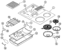 Part Location Diagram of WPW10310263 Whirlpool Grill Element - 1900W 240V