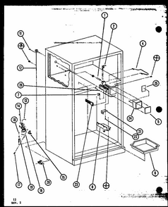 (tli18k/p7803223w) (tli18k/p7803224w) (tli18k/p7803245w) (tli18k/p7803246w) Diagram and Parts List for TLI20K-P7803249W  Amana Refrigerator