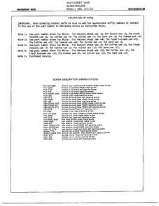 Explanation Of Notes Diagram and Parts List for 19572A  Admiral Refrigerator