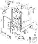 TUB Diagram and Parts List for DDW361RAB PDDW361RAB0 Amana Dishwasher