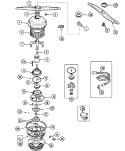 Part Location Diagram of 99002418 Whirlpool Upper Spray Arm