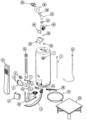 BODY Diagram and Parts List for HP41275PZ  Maytag Water Heater