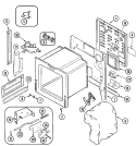 BODY Diagram and Parts List for JES9800AAS  Jenn-Air Range