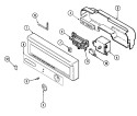 Part Location Diagram of Y912696 Whirlpool Indicator Light Lens