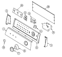 CONTROL PANEL Diagram and Parts List for PAV3100AWW  Maytag Washer