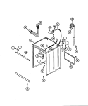 CABINET Diagram and Parts List for PAV3100AWW  Maytag Washer