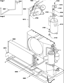Compressor/Tubing Diagram and Parts List for PTC094A00HA P1214104R Amana Air Conditioner