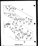 INTERIOR PARTS Diagram and Parts List for RC-7D P7130101M Amana Microwave