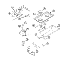 Part Location Diagram of WP74006955 Whirlpool Range Valve Switch Single