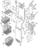 FREEZER COMPARTMENT Diagram and Parts List for JSD2789GEW  Jenn-Air Refrigerator