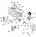 SWITCHES & MICROWAVE PARTS Diagram and Parts List for JMV8100AAW  Jenn-Air Microwave