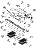 GRILLE PARTS Diagram and Parts List for JMV8100AAW  Jenn-Air Microwave