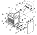 Part Location Diagram of 9871577 Whirlpool Foot Pedal - Bisque