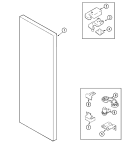 FRESH FOOD OUTER DOOR Diagram and Parts List for KG57U95SKD  Maytag Refrigerator