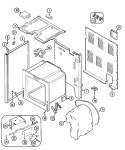 BODY Diagram and Parts List for MER5550BAW  Maytag Range