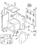 BODY Diagram and Parts List for MER5570BCW  Maytag Range