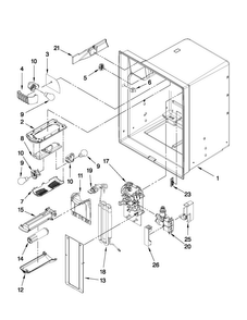 Refrigerator Liner Parts Diagram and Parts List for JFI2089WES5  Jenn-Air Refrigerator