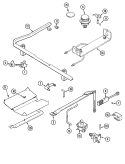 GAS CONTROLS Diagram and Parts List for MGR5750BDW  Maytag Range