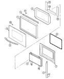 Part Location Diagram of 71001830 Whirlpool FRAME- DOO