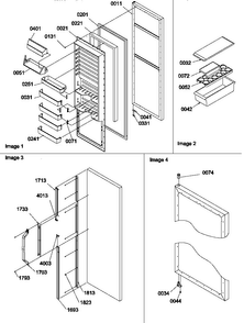 Refrigerator Door And Accessories Diagram and Parts List for SCD22TBL-P1303511WL  Amana Refrigerator