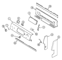 CONTROL PANEL Diagram and Parts List for MER5730BAB  Maytag Range