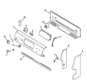 CONTROL PANEL Diagram and Parts List for CE38700BCV  Crosley Range