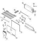 FREEZER COMPARTMENT Diagram and Parts List for CT19F4Q  Crosley Refrigerator